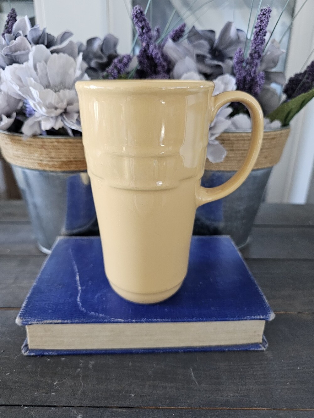 Longaberger Yellow Coffee Mug/Cup